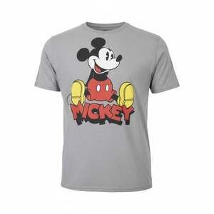 Disney‎ Mickey Mouse Heather Gray Graphic T-Shirt Men’s Medium